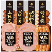 鹿児島県産恵味の黒豚ハムとさつま揚げセット KKS-300(N