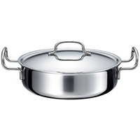 全面7層 浅型両手鍋25cm